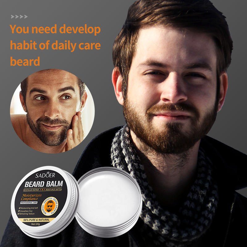 Wholesale SADOER Private Label Beard Balm Care Oil Growth Kit