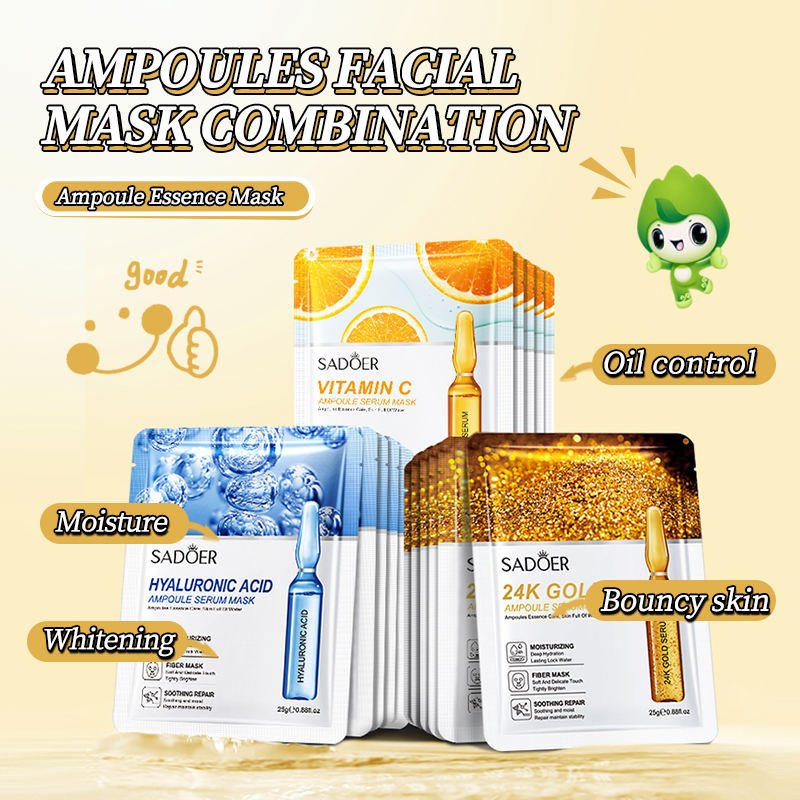 Wholesale SADOER Factory Wholesale Price Vitamin C 24k Gold Hyaluronic